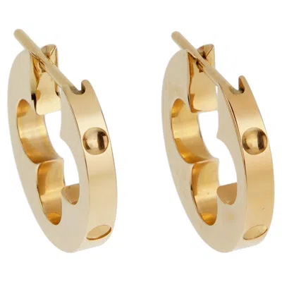 Pre-owned Louis Vuitton Empreinte Monogram Flower Hoop Earrings In 18k Pink Gold