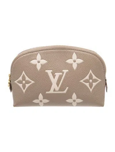 Pre-owned Louis Vuitton Empreinte Monogram Giant Cosmetic Pouch In Neutrals
