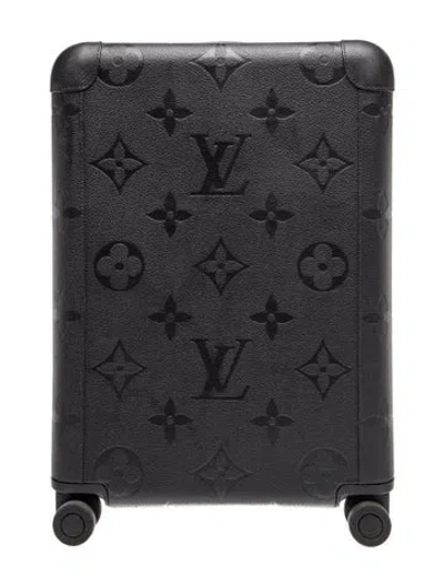Pre-owned Louis Vuitton Empreinte Monogram Giant Horizon 50 Suitcase In Black