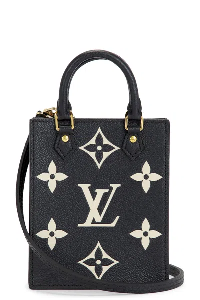 Pre-owned Louis Vuitton Empreinte Monogram Giant Petit Sac Plat Tote Bag In Black