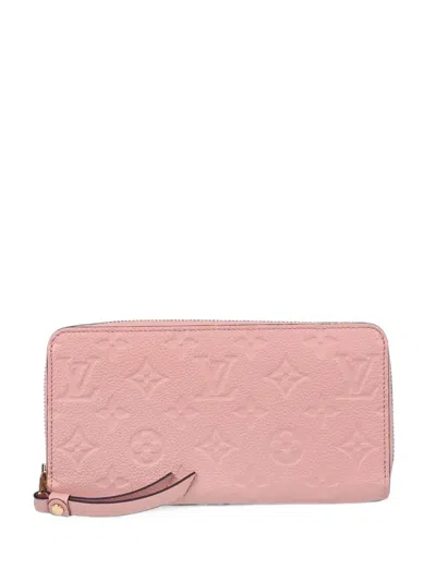 Pre-owned Louis Vuitton Empreinte Monogram Wallet In Pink