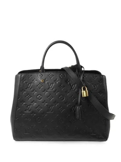 Louis Vuitton Empreinte Montaigne Gm Monogram Handbag In Black
