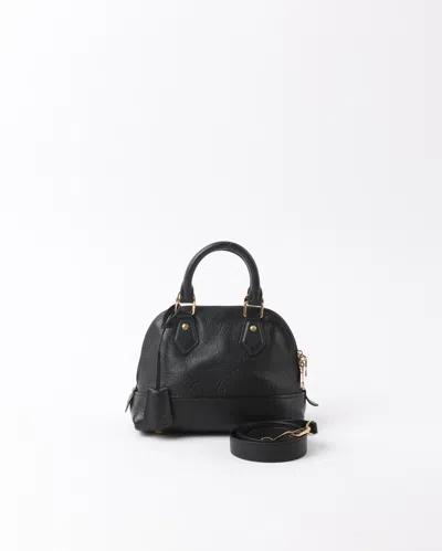 Pre-owned Louis Vuitton Empreinte Neo Alma Bb Bag In Black