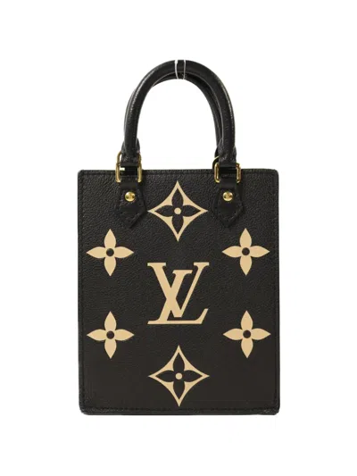 Pre-owned Louis Vuitton Empreinte Petit Sac Plat Monogram Tote Bag In Black