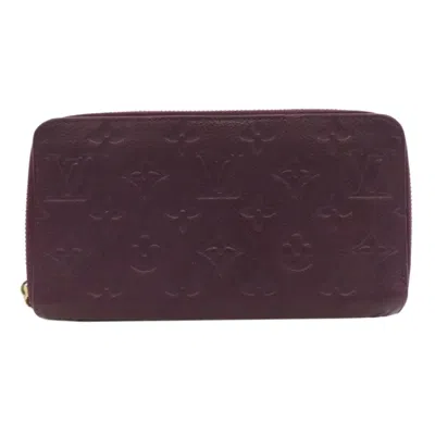 Pre-owned Louis Vuitton Empreinte Purple Monogram Empreinte Long Wallet (bi-fold) ()