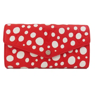 Pre-owned Louis Vuitton Empreinte Red Color Long Wallet (bi-fold) ()