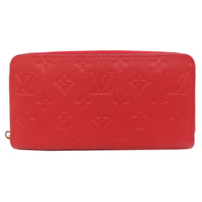 Pre-owned Louis Vuitton Empreinte Sacrlet Monogram Empreinte Coin Purse/coin Case () In Red