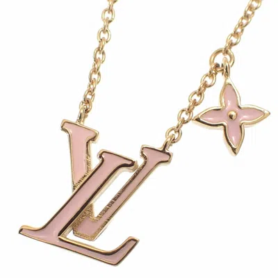 Pre-owned Louis Vuitton Enamel Gold Plating Necklace () In Pink