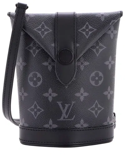 Pre-owned Louis Vuitton Envelope Pouch Monogram Eclipse Canvas (authentic Pre-loved)