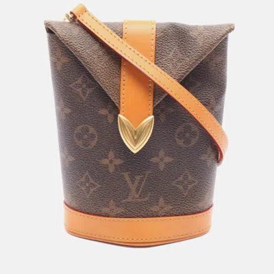 Pre-owned Louis Vuitton Envelope Pouch Shoulder Bag Monogram Dust Canvas Mens In Brown