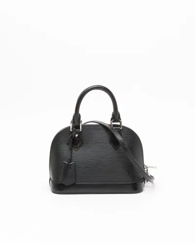 Pre-owned Louis Vuitton Epi Alma Bb Bag In Black