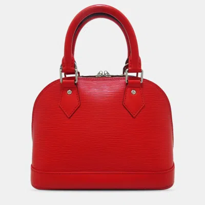 Pre-owned Louis Vuitton Epi Alma Bb In Red