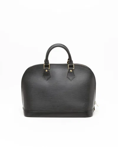 Pre-owned Louis Vuitton Epi Alma Pm In Black