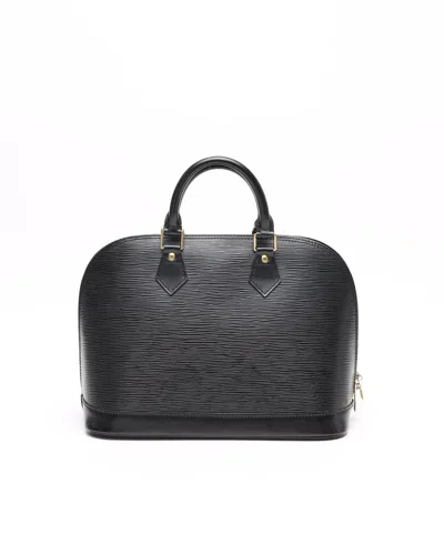 Pre-owned Louis Vuitton Epi Alma Pm Bag In Black