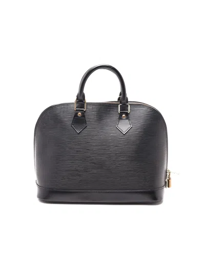 Pre-owned Louis Vuitton Epi Alma Pm Bag In Black
