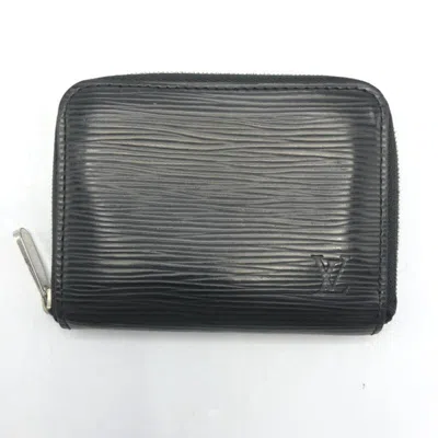 Pre-owned Louis Vuitton Epi Black Epi Leather Coin Purse/coin Case ()