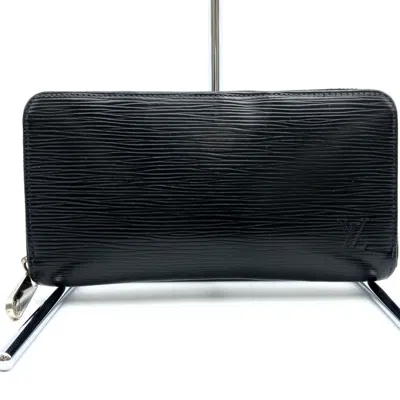 Pre-owned Louis Vuitton Epi Black Epi Leather Long Wallet (bi-fold) ()