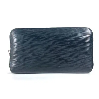 Pre-owned Louis Vuitton Epi Black Galle Noir Epi Leather Wallet (bi-fold) ()