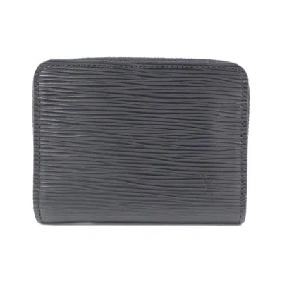 Pre-owned Louis Vuitton Epi Black Leather Coin Purse/coin Case ()