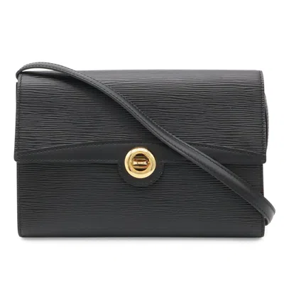 Pre-owned Louis Vuitton Epi Black Noir Epi Leather Clutch Bag Shoulder Bag () In Black, Noir