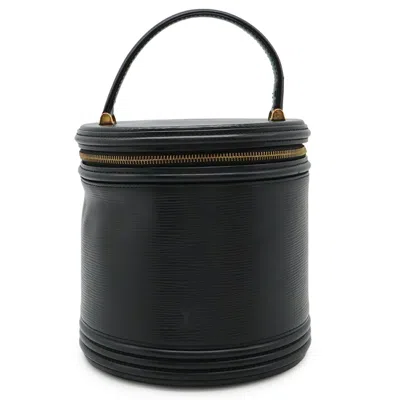 Pre-owned Louis Vuitton Epi Black Noir Epi Leather Handbag Vanity Bag ()