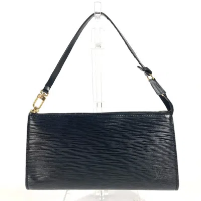 Pre-owned Louis Vuitton Epi Black Noir Epi Leather Pochette Shoulder Bag ()