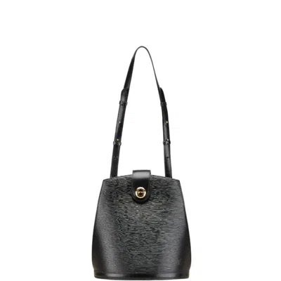 Pre-owned Louis Vuitton Epi Black Noir Leather Shoulder Bag ()