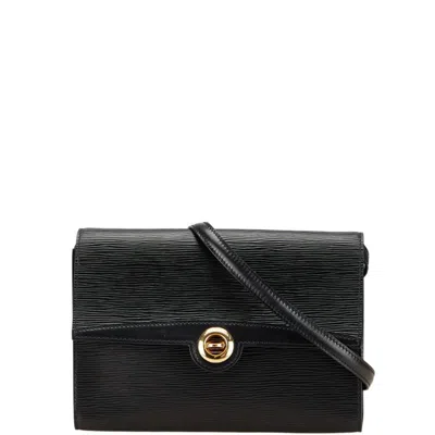 Pre-owned Louis Vuitton Epi Black Noir Leather Shoulder Bag ()