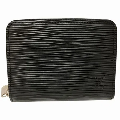 Pre-owned Louis Vuitton Epi Black Noir Leather Wallet (bi-fold) ()