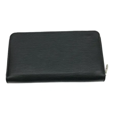 Pre-owned Louis Vuitton Epi Black Noir Long Wallet (bi-fold) ()