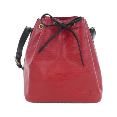 Pre-owned Louis Vuitton Epi Black Red Color Leather Shoulder Bag ()