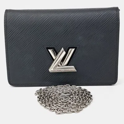 Pre-owned Louis Vuitton Epi Black Twist Belted Crossbody Bag