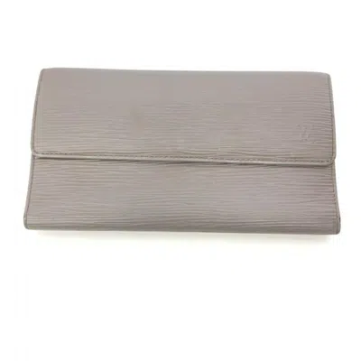 Pre-owned Louis Vuitton Epi Blue Bill Wallet (tri-fold) ()