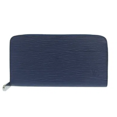 Pre-owned Louis Vuitton Epi Blue Epi Leather Long Wallet (bi-fold) ()
