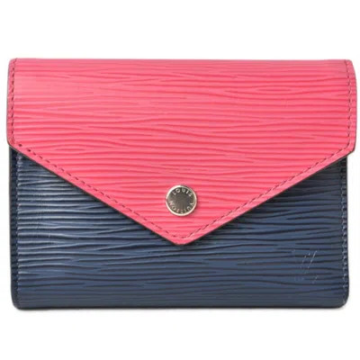 Pre-owned Louis Vuitton Epi Blue Epi Leather Wallet (tri-fold) ()