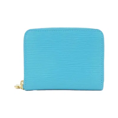 Pre-owned Louis Vuitton Epi Blue Leather Coin Purse/coin Case ()