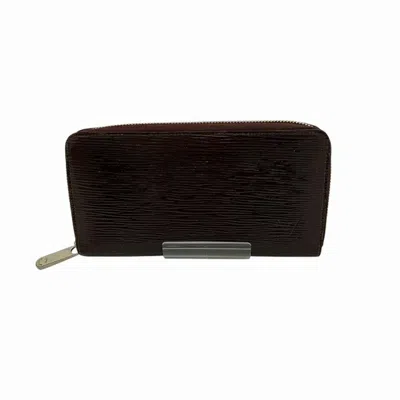 Pre-owned Louis Vuitton Epi Blue Nuit Epi Leather Long Wallet (bi-fold) ()