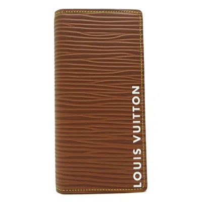 Pre-owned Louis Vuitton Epi Brown Epi Leather Leather Wallet (bi-fold) ()
