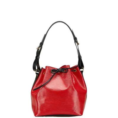 Pre-owned Louis Vuitton Epi Castilian Red Noir Leather Shoulder Bag ()