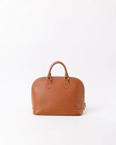 Pre-owned Louis Vuitton Epi Cipango Alma Pm Bag In Brown