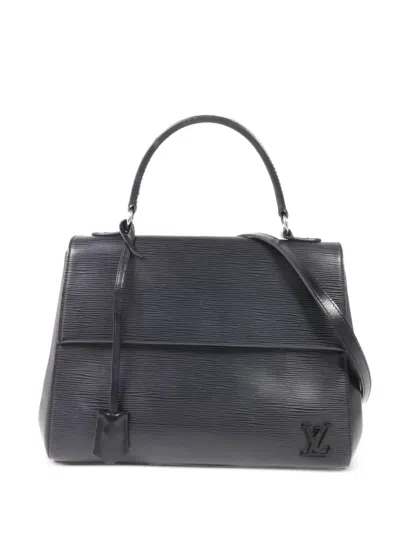 Pre-owned Louis Vuitton Epi Cluny Bb Tote Bag In Black