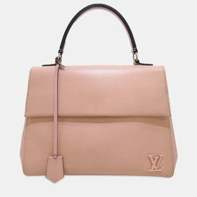 Pre-owned Louis Vuitton Epi Cluny Mm Handbag In Pink