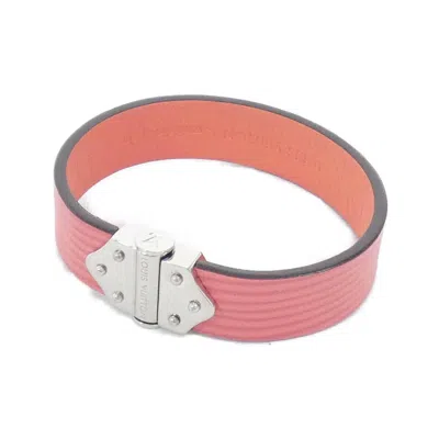 Pre-owned Louis Vuitton Epi Corail Leather Charm Bracelet () In Orange