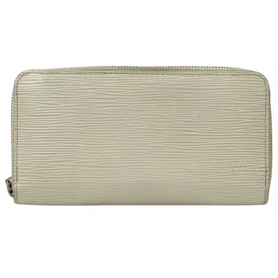 Pre-owned Louis Vuitton Epi Cream Lv Off White White Epi Leather Long Wallet (bi-fold) ()
