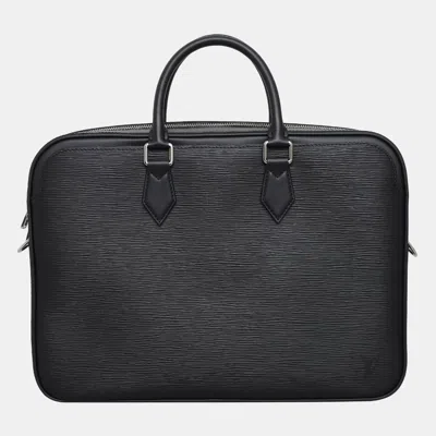 Pre-owned Louis Vuitton Epi Dandy Mm Briefcase In Black