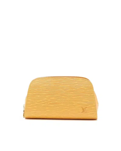 Louis Vuitton Epi Dauphine Pouch In Yellow