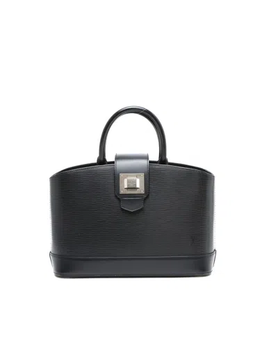 Pre-owned Louis Vuitton Epi Electric Mirabeau Pm Top Handle Bag In Black