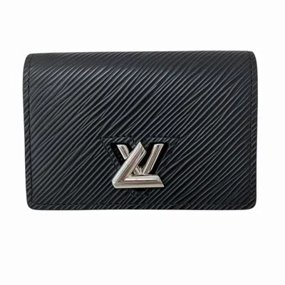 Pre-owned Louis Vuitton Epi Epi Leather Business Card Case () In Black