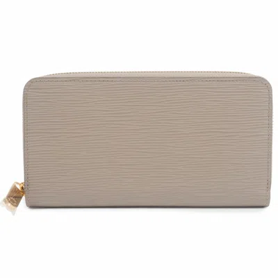 Pre-owned Louis Vuitton Epi Galle Epi Leather Long Wallet (bi-fold) () In Blue