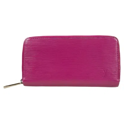Pre-owned Louis Vuitton Epi Grenade Pink Epi Leather Long Wallet (bi-fold) ()